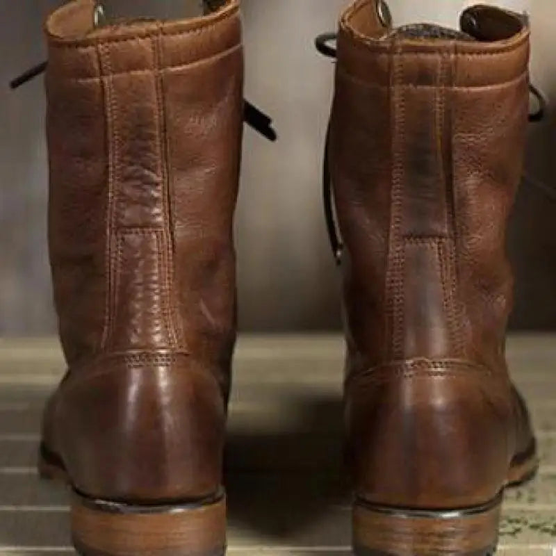 Annie Women's Leather Boots featuring a cozy fur lining and flexible comfort design, perfect for stylish winter wear. 2