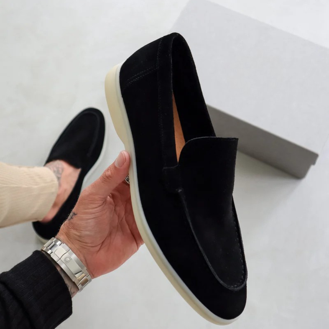 Aero Men's Loafers featuring a classic silhouette and designed for a comfortable fit, perfect for casual or formal occasions. 1