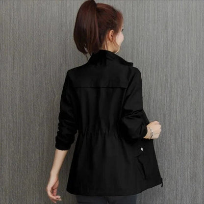 Aurora Women's Casual Jacket featuring a lightweight design and adjustable drawstring waist for a stylish and comfortable fit. 3