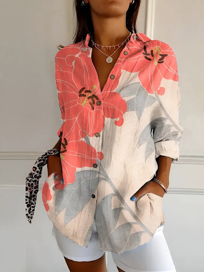Ava Women's Blouse featuring whimsical prints and a comfortable fit, perfect for casual and semi-formal occasions. 5