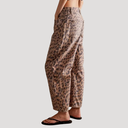 Bella Women’s Jeans featuring a stylish loose barrel leg design, perfect for casual outings and comfortable everyday wear. 2