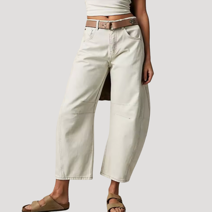 Bella Women’s Jeans featuring a stylish loose barrel leg design, perfect for casual outings and comfortable everyday wear. 8