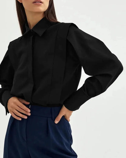 Bella Women's button-down shirt available in multiple colors, featuring a stylish and versatile design perfect for any occasion. 7