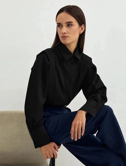 Bella Women's button-down shirt available in multiple colors, featuring a stylish and versatile design perfect for any occasion. 8