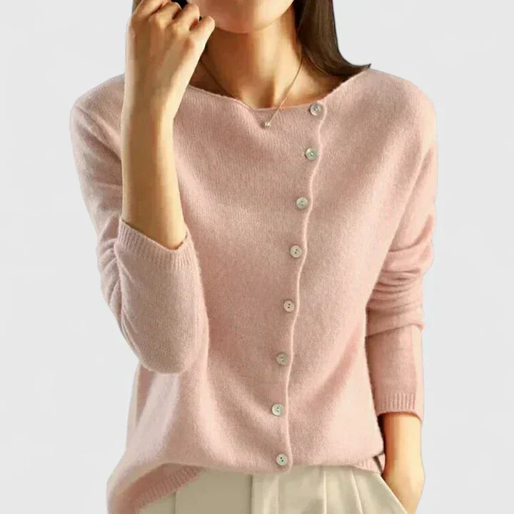 Calizhyah Women’s Cardigan featuring a stylish button-down design and a flattering feminine fit, perfect for layering in any season. 3