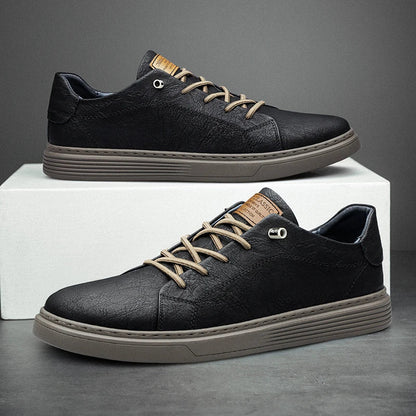 Carter Men's Trainers featuring an all-day cushion sole and stylish faux leather design, perfect for comfort and versatility in casual wear. 2