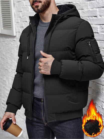 Chase Men's puffer jacket featuring a quilted design for enhanced insulation and warmth during winter months. 1