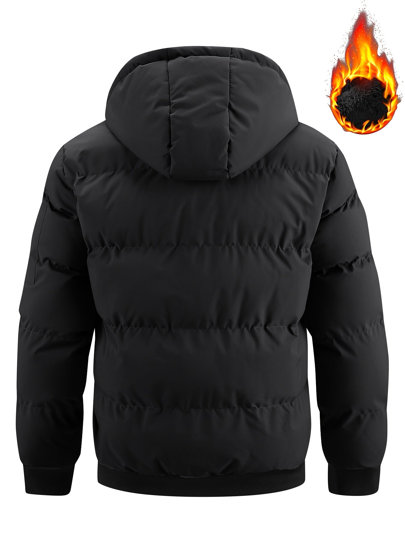 Chase Men's puffer jacket featuring a quilted design for enhanced insulation and warmth during winter months. 3