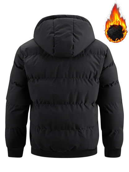 Chase Men's puffer jacket featuring a quilted design for enhanced insulation and warmth during winter months. 3