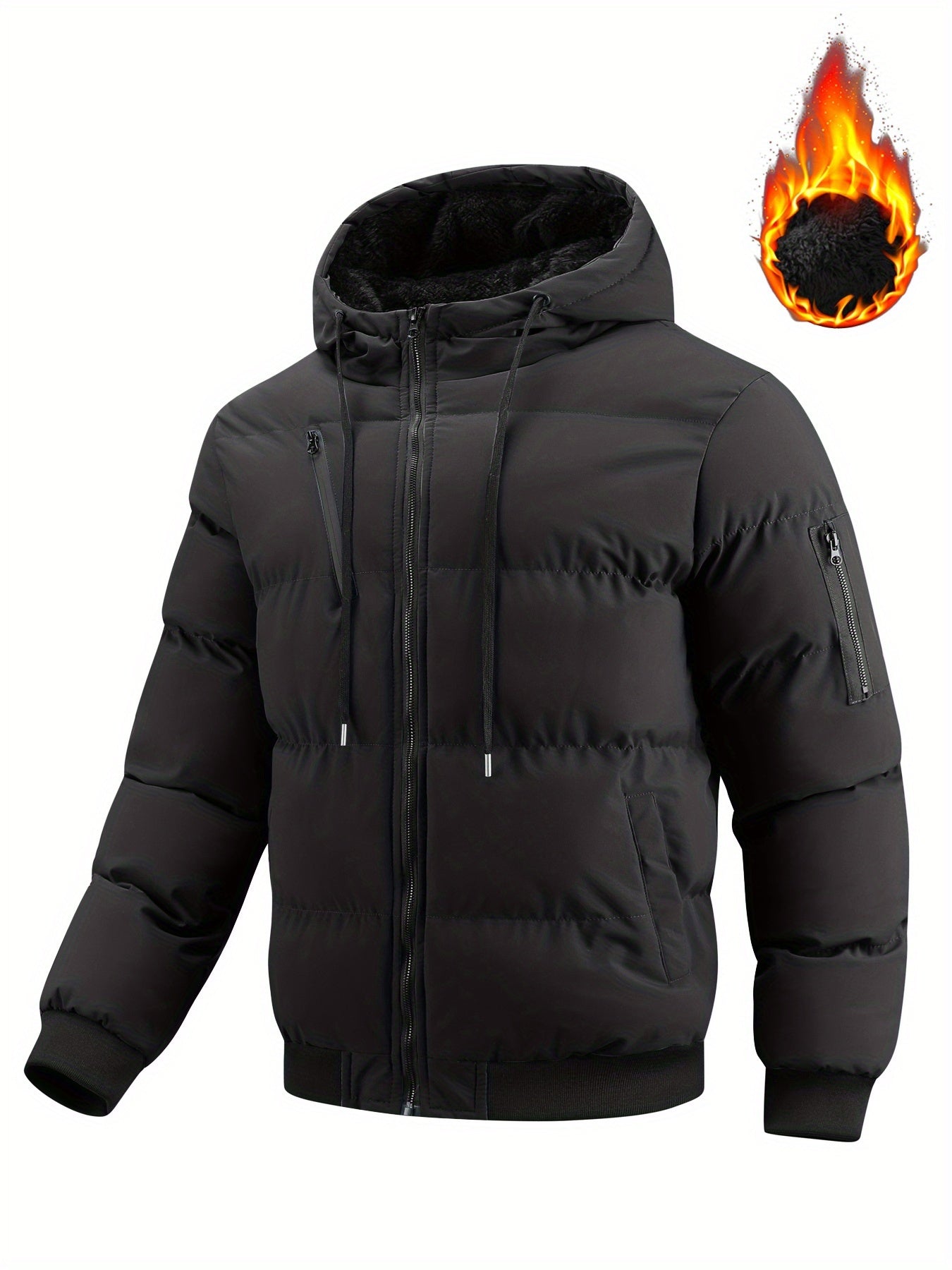 Chase Men's puffer jacket featuring a quilted design for enhanced insulation and warmth during winter months. 4