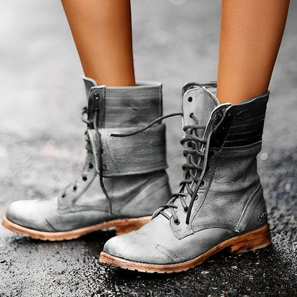 Chloe women's lace-up boots featuring a stylish design and cushioned insole for comfort and support. 0