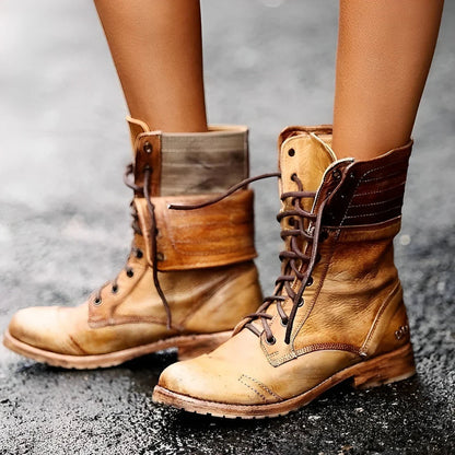 Chloe women's lace-up boots featuring a stylish design and cushioned insole for comfort and support. 2
