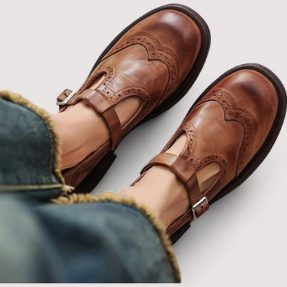 Clara Women’s Mary Jane Shoes featuring orthopedic support and a timeless classic design, perfect for comfort and style. 0