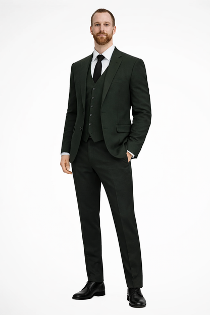 Clifton Men’s Suit in Light Blue featuring a stylish blazer, coordinating waistcoat, and tailored trousers, perfect for formal occasions and professional settings. 8