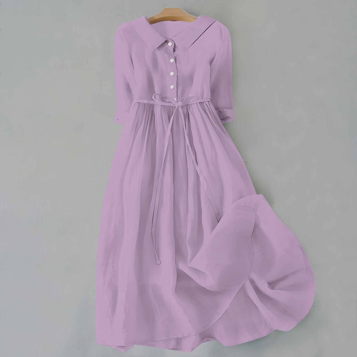 Cora Women's Plus Size Casual Dress with Short Sleeves and A-Line Cut, perfect for everyday wear. 6