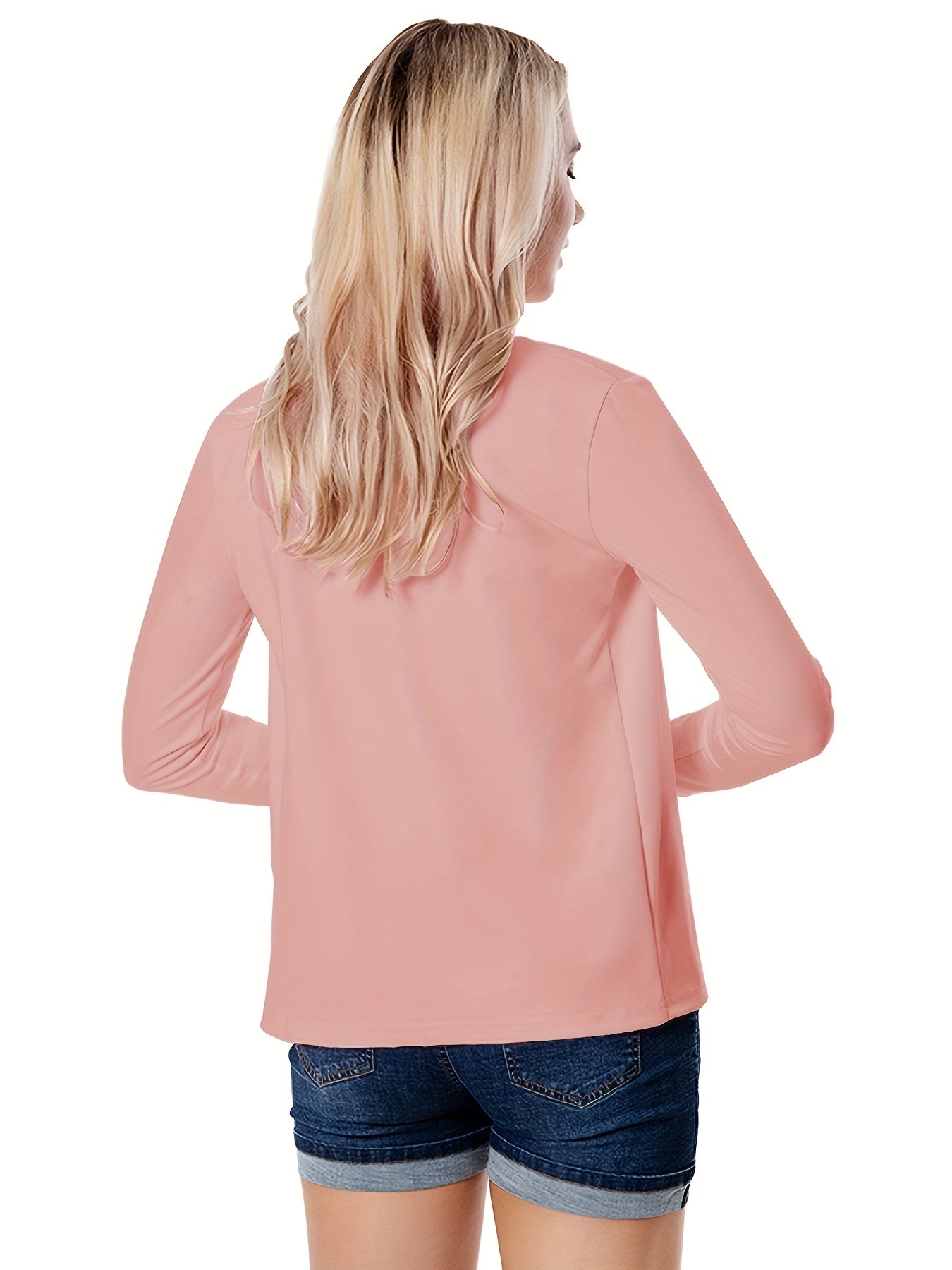 Cora Women's Jacket featuring a relaxed open-front design, perfect for versatile styling and layering in any wardrobe. 11