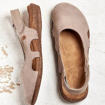 Cora Women’s Sandals featuring orthopaedic cushioned support and a slip-resistant sole, designed for comfort and stability. 1