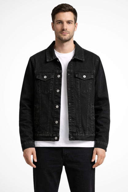 Dapper Men’s Jacket featuring a classic fit and stylish button closure design, perfect for formal and casual occasions. 1