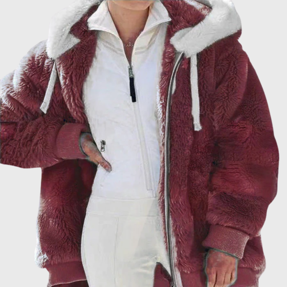 Darcey Women's Puffer Jacket in multicolor featuring a warm fleece blend, perfect for stylish winter wear. 10