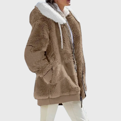 Darcey Women's Puffer Jacket in multicolor featuring a warm fleece blend, perfect for stylish winter wear. 12