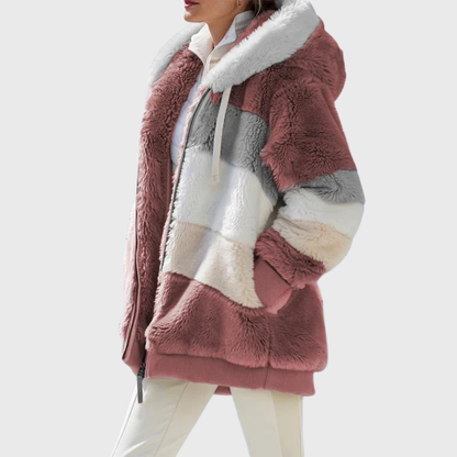 Darcey Women's Puffer Jacket in multicolor featuring a warm fleece blend, perfect for stylish winter wear. 6