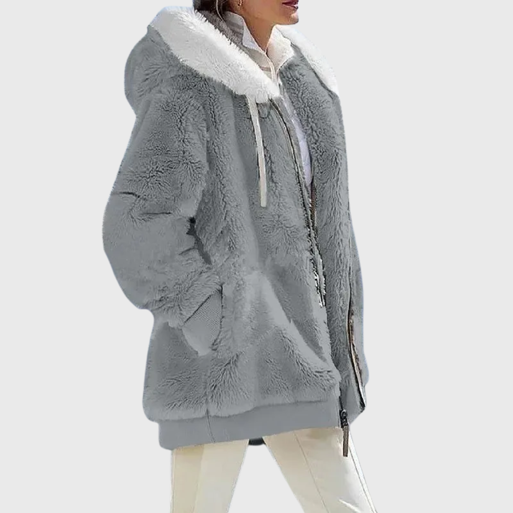 Darcey Women's Puffer Jacket in multicolor featuring a warm fleece blend, perfect for stylish winter wear. 8