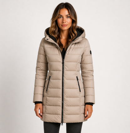 Elira Women’s Lightweight Puffer Jacket featuring insulated warmth, perfect for stylish winter layering and outdoor activities. 3