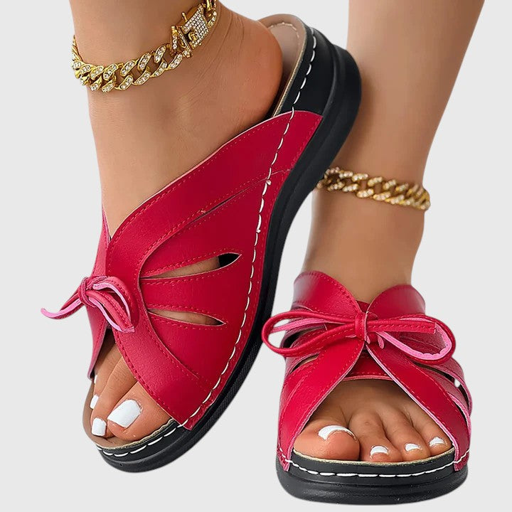 Elsina Women’s Sandals featuring soft arch support and a convenient slip-on design, perfect for all-day comfort and stylish summer wear. 2