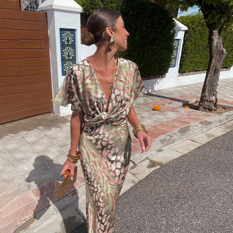Elysia Women's A-Line Dress featuring a sleeveless design and elegant silhouette, perfect for summer outings and special occasions. 1