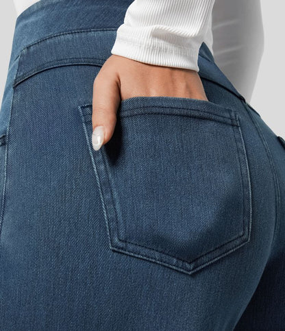 Elysia Women's Elastic Pants featuring a stylish high waist design for comfort and versatility in everyday wear. 4