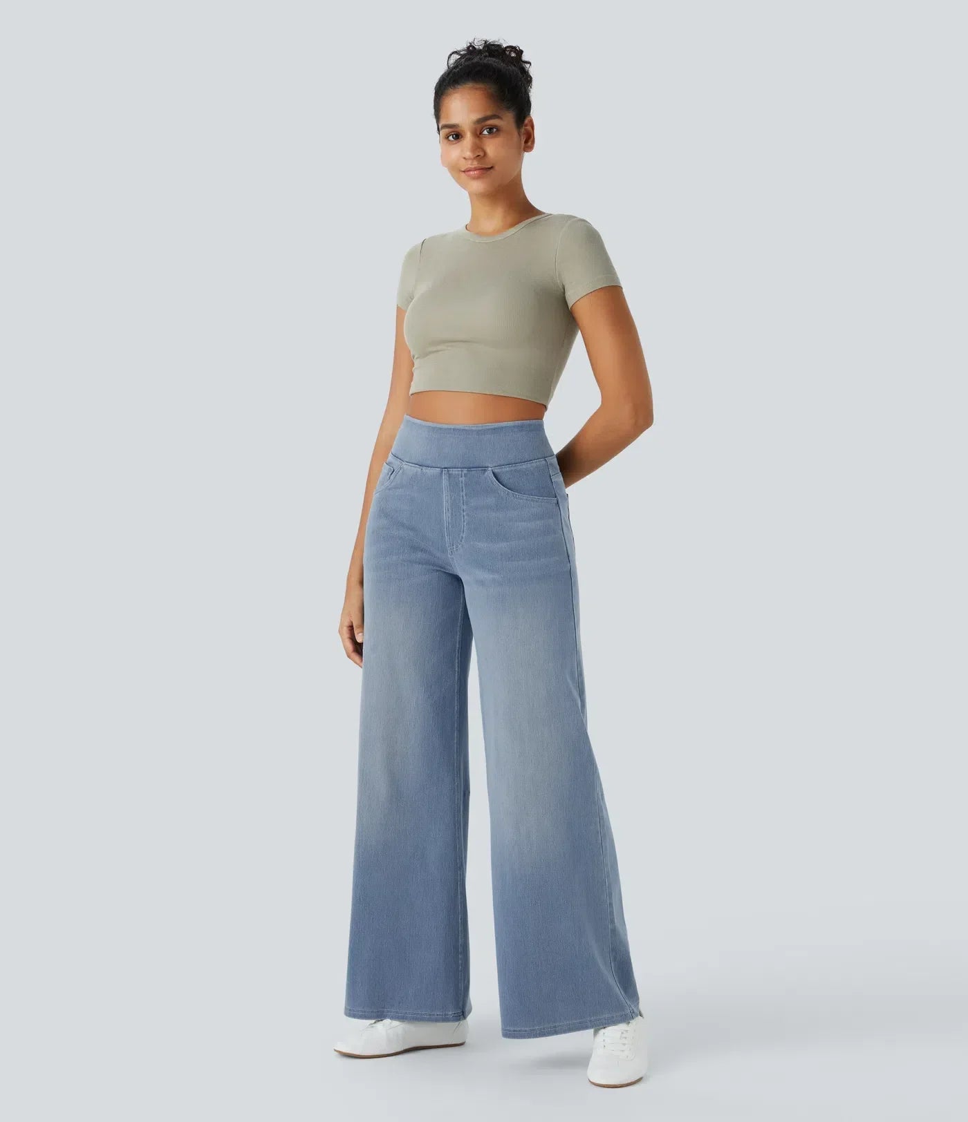 Elysia Women's Elastic Pants featuring a stylish high waist design for comfort and versatility in everyday wear. 9
