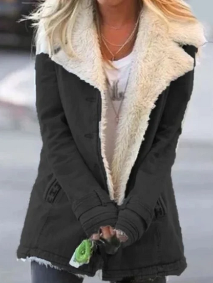 Elysia Women's Jacket featuring a stylish quilted pattern and an adjustable waist belt for a flattering fit. 2