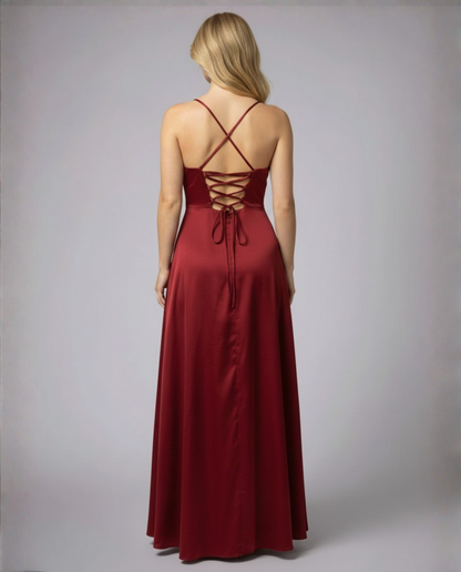 Elysia Women’s Maxi Dress with Braided Back and Flowing Silhouette 2