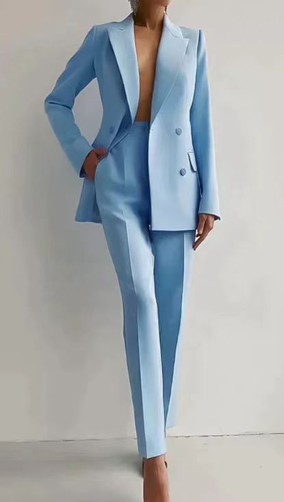 Elysia Women’s tailored suit featuring a versatile jacket and pants set, perfect for professional or formal occasions, showcasing a modern fit and elegant design. 6