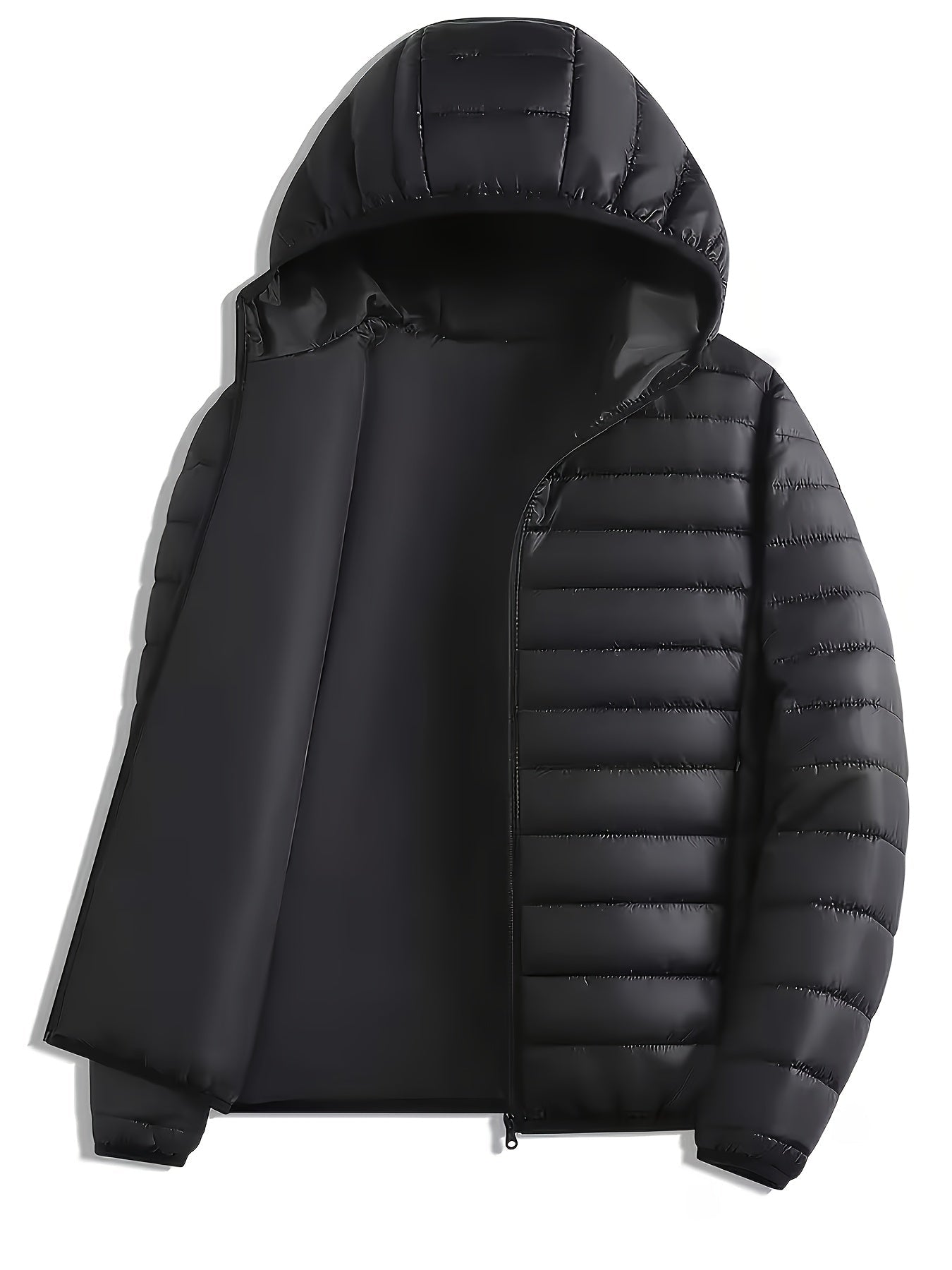 Evelyn Men's Quilted Hooded Jacket featuring lightweight insulation and a stylish casual design, perfect for outdoor activities and everyday wear. 3