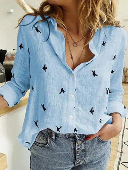 Evelyn Women’s White Shirt with Long Sleeves and Flattering Fit, perfect for versatile styling and comfortable wear. 12