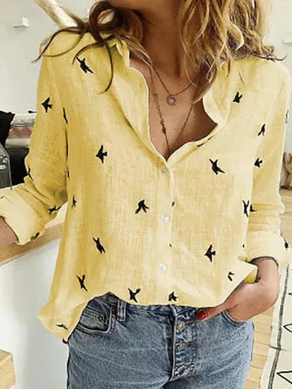 Evelyn Women’s White Shirt with Long Sleeves and Flattering Fit, perfect for versatile styling and comfortable wear. 9