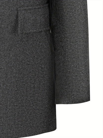 Franklin Men's Single-Breasted Coat featuring a tailored fit and timeless design, perfect for formal occasions and stylish layering. 5