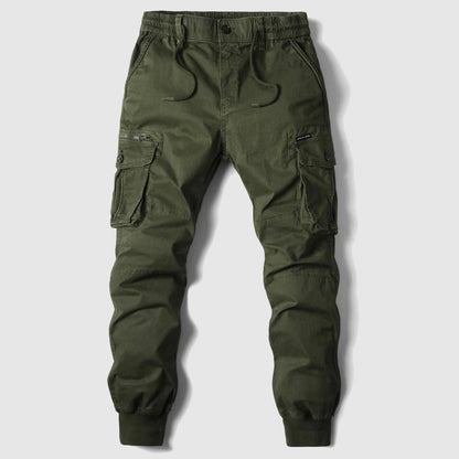 Grove Men's Cargo Joggers featuring adjustable drawstring, multiple pockets, and a stylish design for comfortable everyday wear. 5