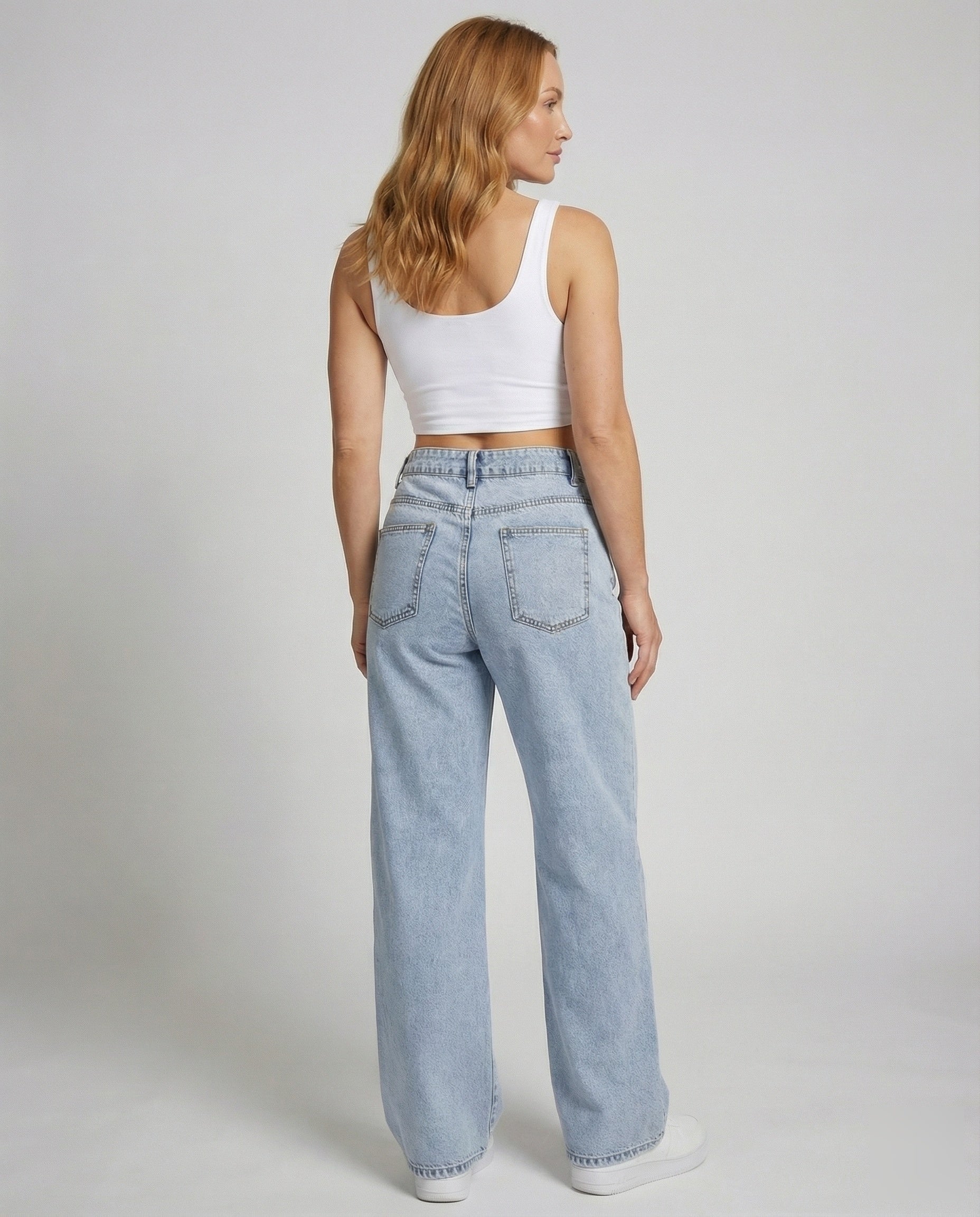 Harper Women’s Flare Jeans with High Waist and Wide Leg Design 4