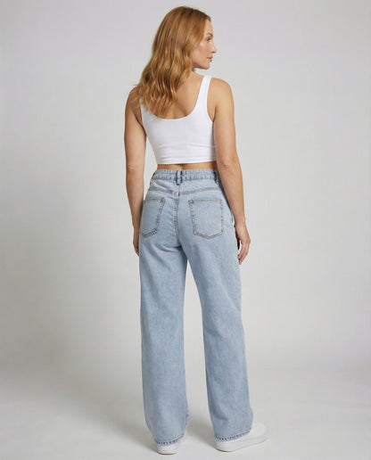 Harper Women’s Flare Jeans with High Waist and Wide Leg Design 4