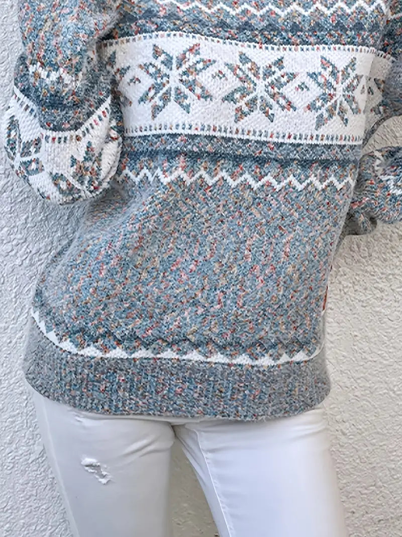 Haven Women’s Seasonal Sweater featuring a cozy fit, stylish design details, perfect for autumn and winter layering. 4