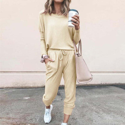 Haven Women's Tracksuit Set featuring a relaxed fit top and adjustable waistband, perfect for comfort and style during workouts or casual outings. 6