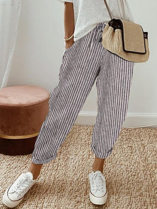 Helga Women's Trousers featuring a flattering fit and breathable design, perfect for comfort and style in any casual or professional setting. 5