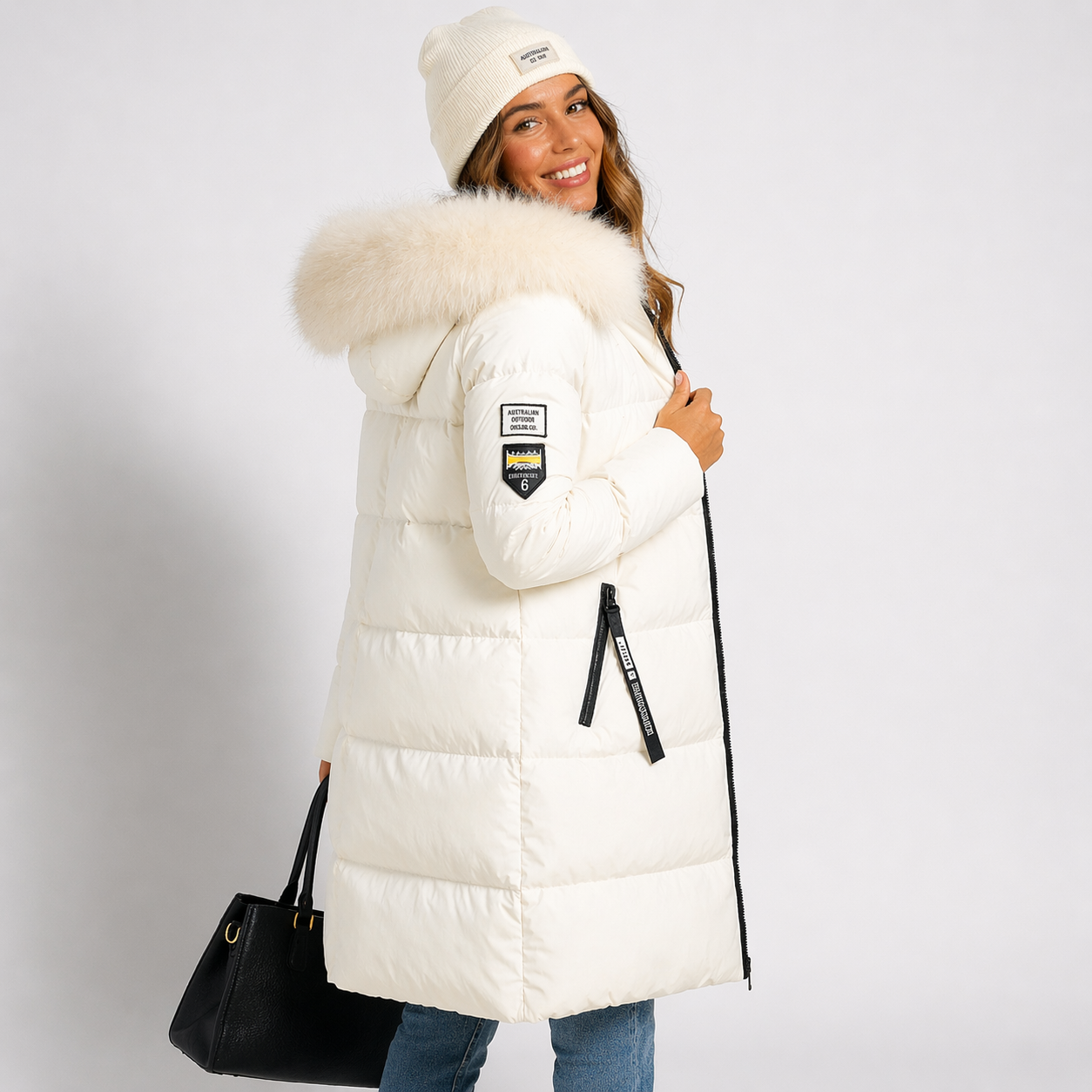 Heliora Men's Long Hooded Parka featuring insulated warmth, stylish design, and a durable exterior, perfect for cold weather outdoor activities. 1
