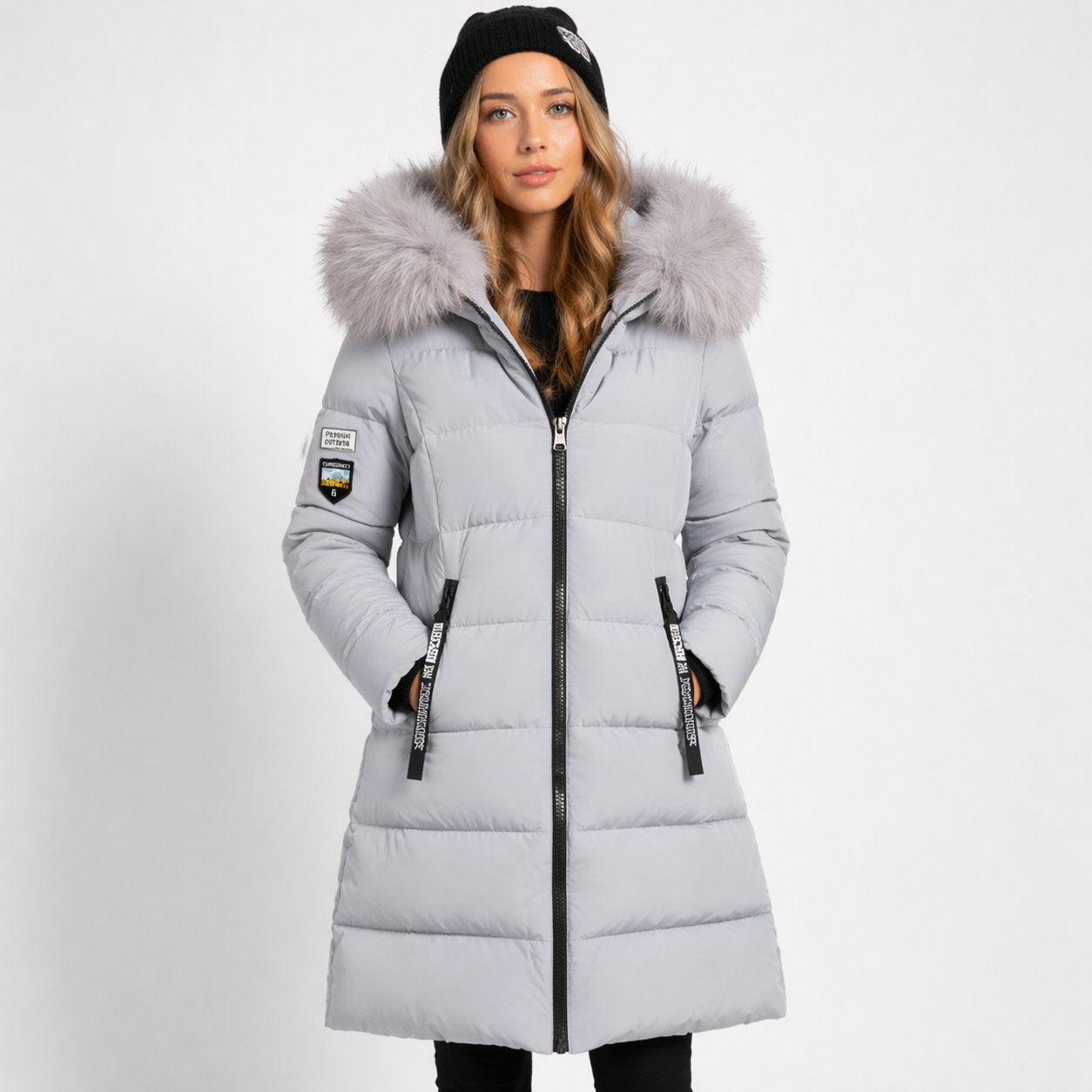 Heliora Men's Long Hooded Parka featuring insulated warmth, stylish design, and a durable exterior, perfect for cold weather outdoor activities. 2