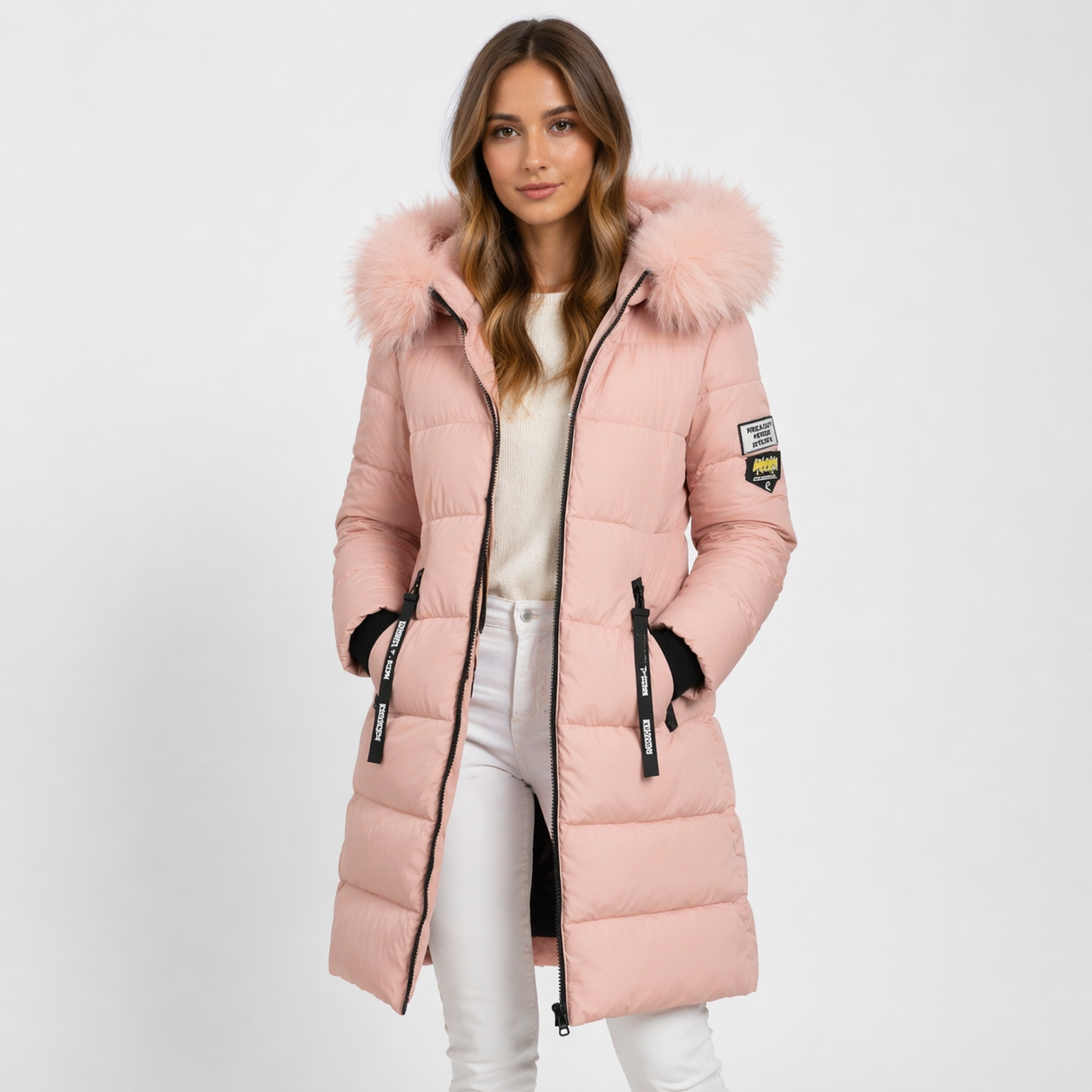 Heliora Men's Long Hooded Parka featuring insulated warmth, stylish design, and a durable exterior, perfect for cold weather outdoor activities. 4