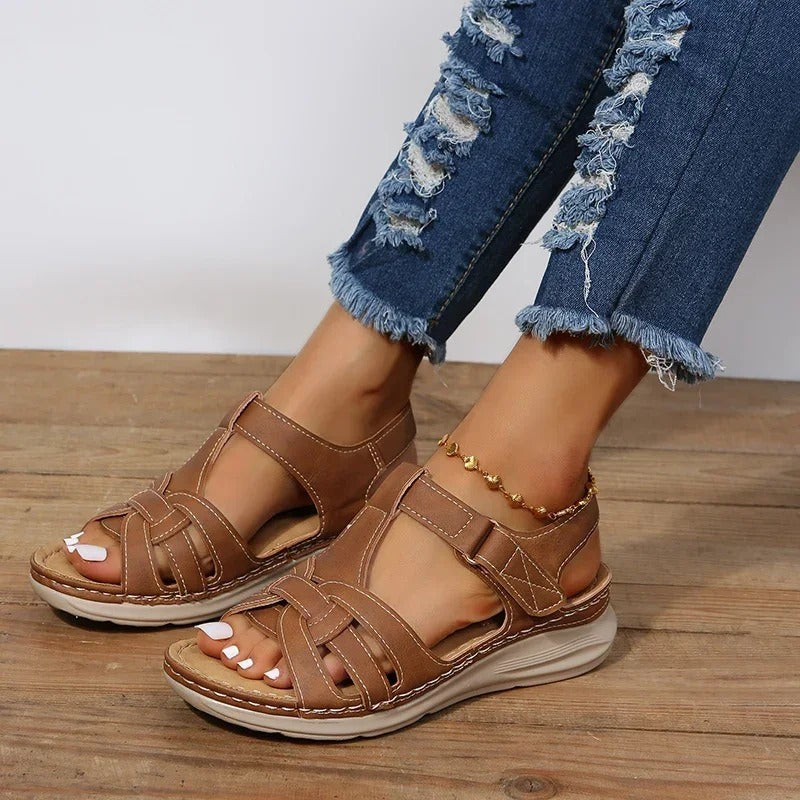 Iris Women’s Orthopaedic Sandals featuring a strappy elegant design for comfort and style. 0