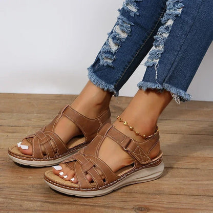 Iris Women’s Orthopaedic Sandals featuring a strappy elegant design for comfort and style. 0