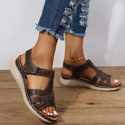 Iris Women’s Orthopaedic Sandals featuring a strappy elegant design for comfort and style. 1